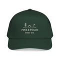 Pine & Peach Golf Co. Mid-Profile Baseball Cap — Embroidered Golf Logo Hat