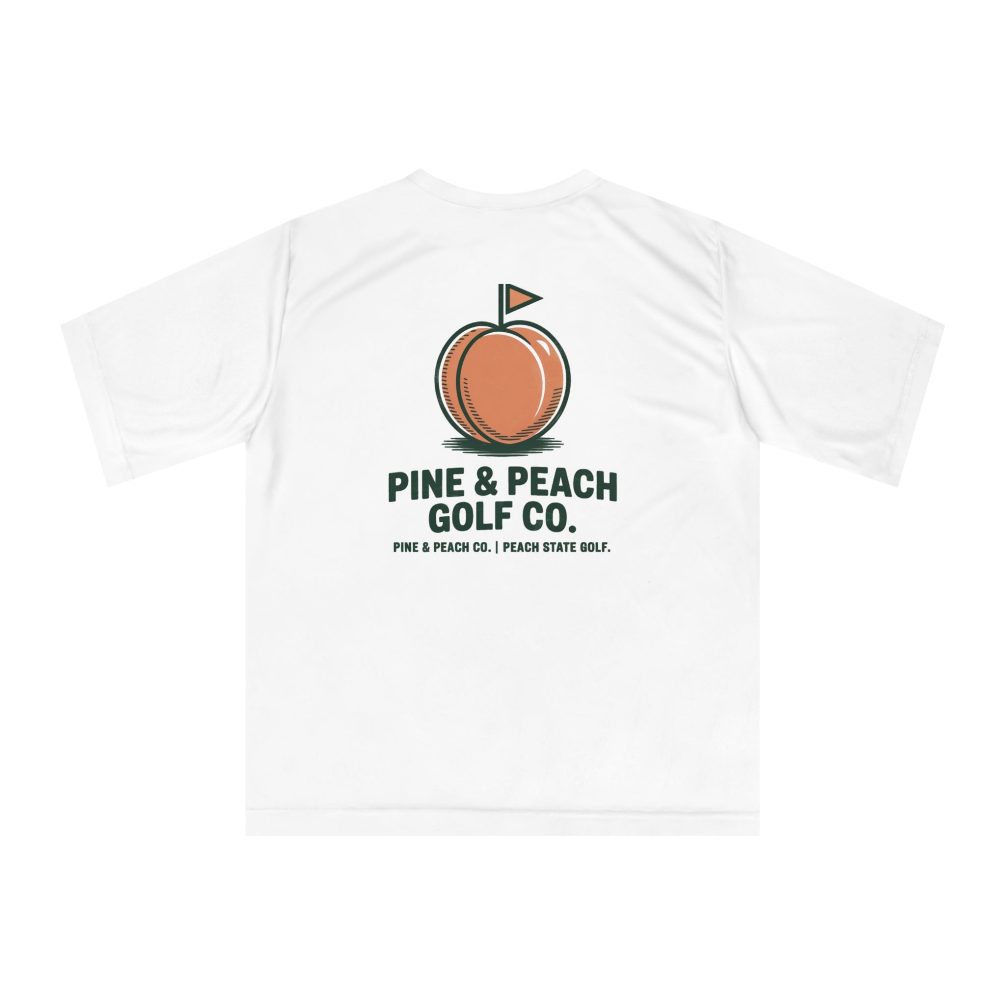 Pine & Peach Vintage Golf T-Shirt, Unisex Performance Tee